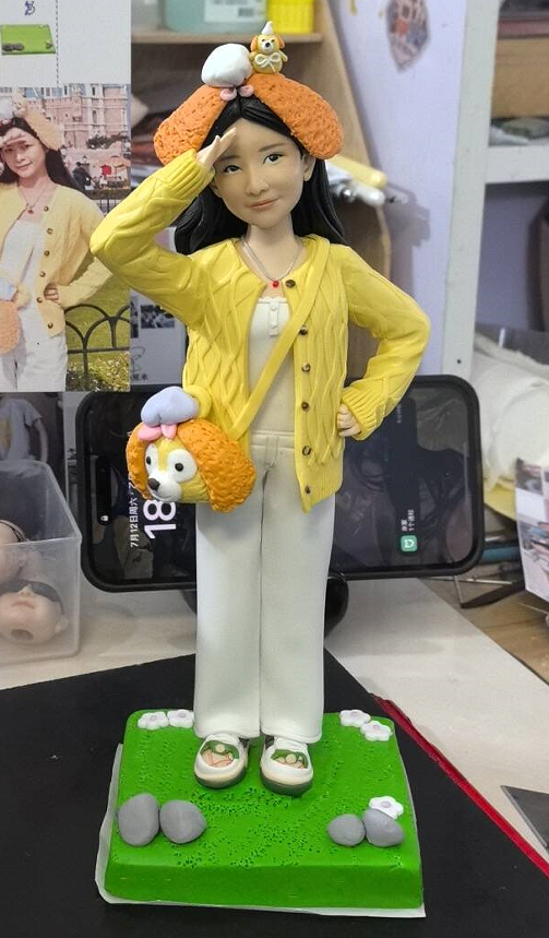Custom Polymer Clay Figurine from Photo – Handmade Realistic Miniature Doll of You, Couple or Pet | Personalized Birthday, Wedding or Anniversary Gift