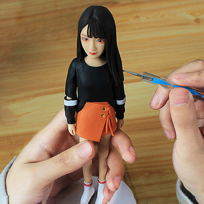 Custom Polymer Clay Figurine from Photo – Handmade Realistic Miniature Doll of You, Couple or Pet | Personalized Birthday, Wedding or Anniversary Gift