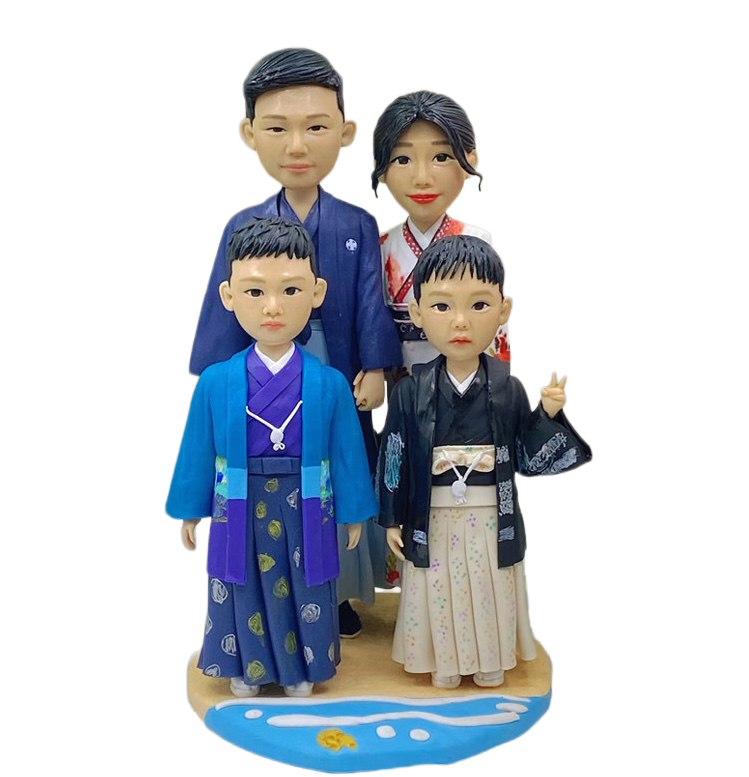Custom Polymer Clay Figurine from Photo – Handmade Realistic Miniature Doll of You, Couple or Pet | Personalized Birthday, Wedding or Anniversary Gift