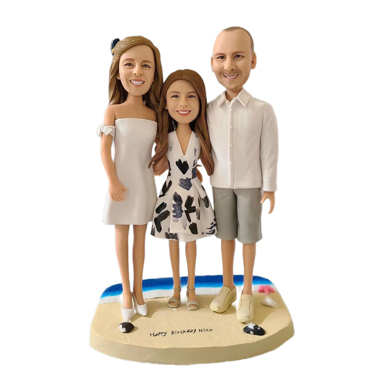 Custom Polymer Clay Figurine from Photo – Handmade Realistic Miniature Doll of You, Couple or Pet | Personalized Birthday, Wedding or Anniversary Gift