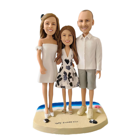 Custom Polymer Clay Figurine from Photo – Handmade Realistic Miniature Doll of You, Couple or Pet | Personalized Birthday, Wedding or Anniversary Gift