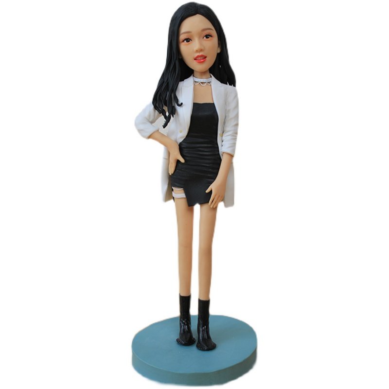 Custom Polymer Clay Figurine from Photo – Handmade Realistic Miniature Doll of You, Couple or Pet | Personalized Birthday, Wedding or Anniversary Gift
