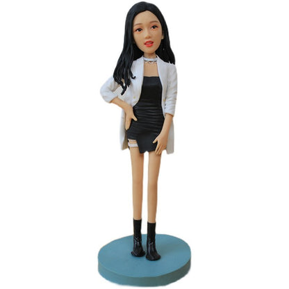 Custom Polymer Clay Figurine from Photo – Handmade Realistic Miniature Doll of You, Couple or Pet | Personalized Birthday, Wedding or Anniversary Gift